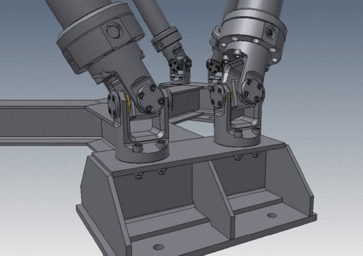并联机器人octahedral-hexapod-mechanism-parallel-robot INV STP IGS STL缩略图